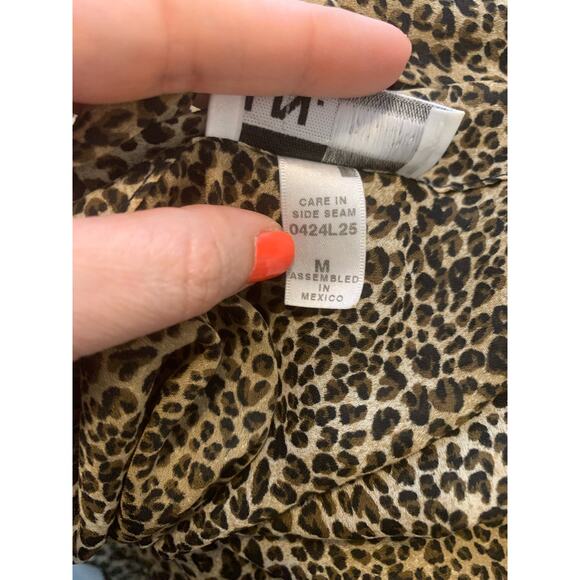 I.N. Studio vintage animal print skirt blouse set size 8 - Picture 4 of 14